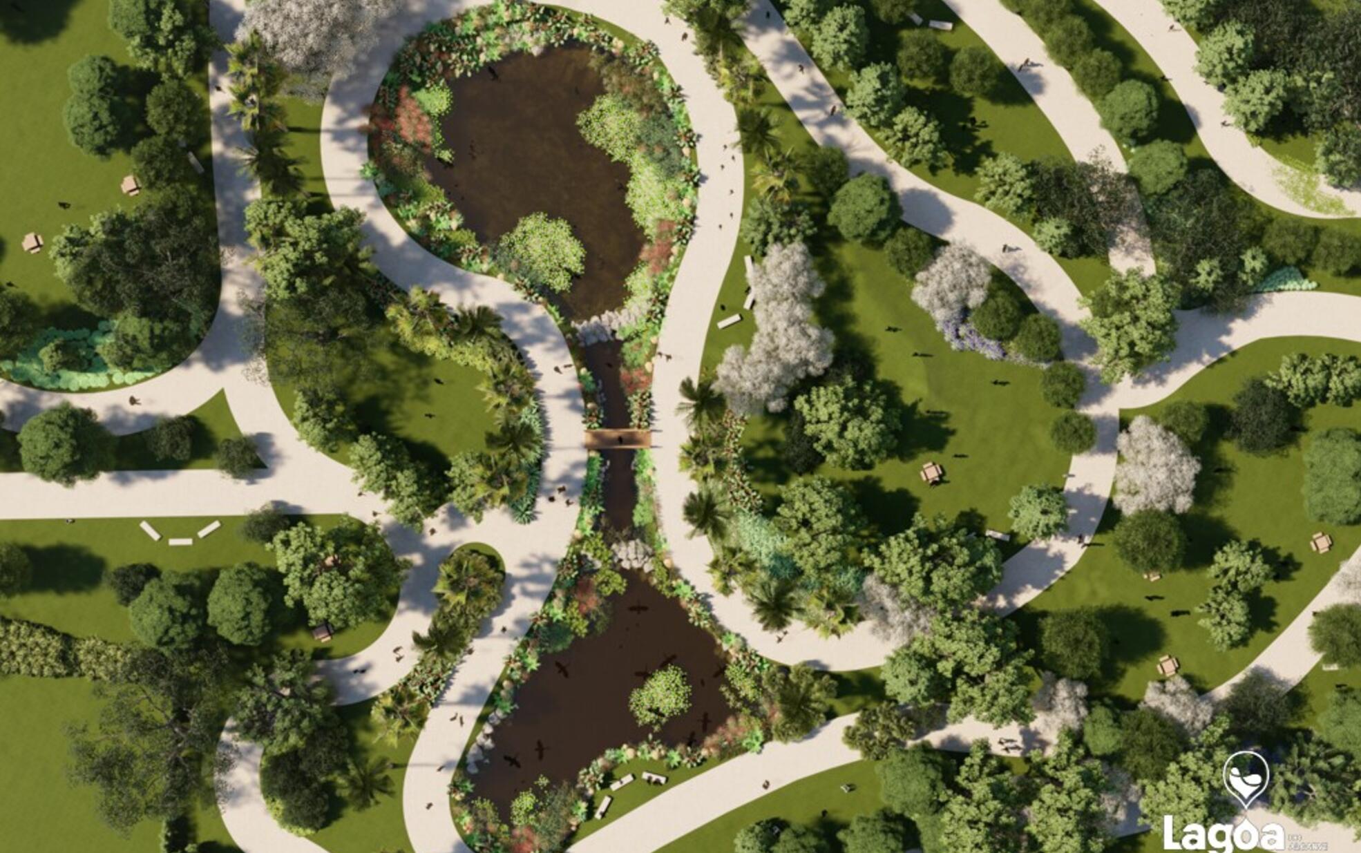 Maquete do Parque Urbano do Parchal