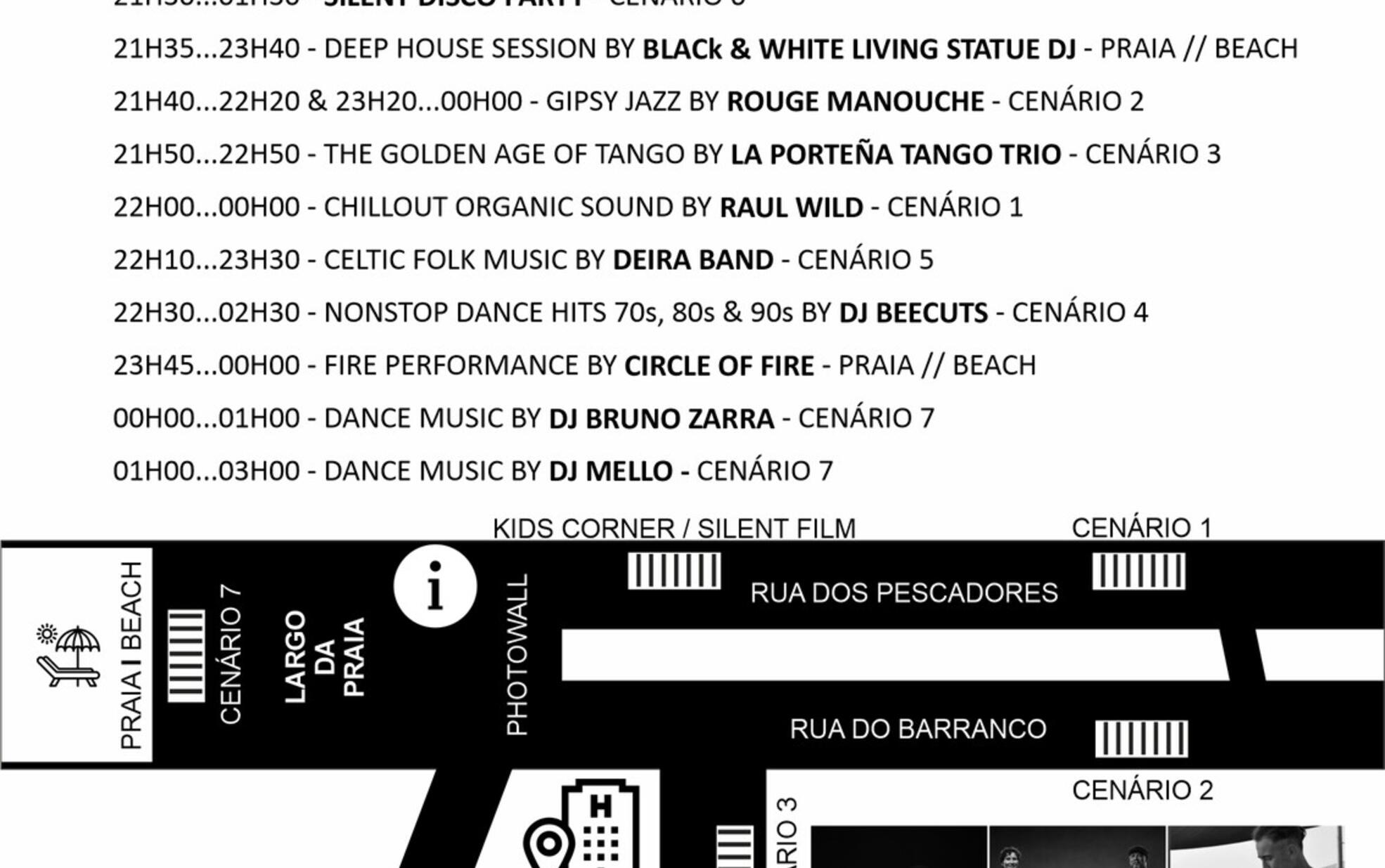 Programa Carvoeiro Noite Black & White