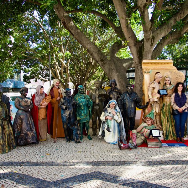 Estátuas Vivas no Natal