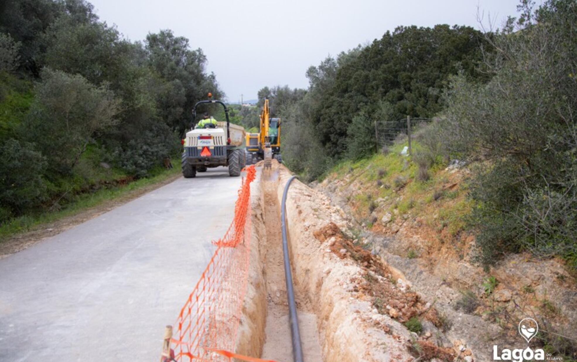 Município de Lagoa iniciou a substituição da conduta adutora Lagoa – Estômbar – Calvário