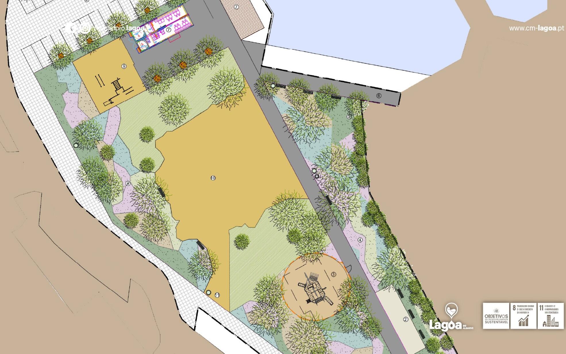 Município de Lagoa dá início à requalificação do Jardim do Largo D. João II na Mexilhoeira da Car...