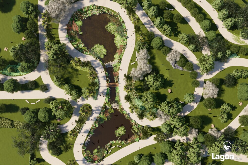 Maquete do Parque Urbano do Parchal