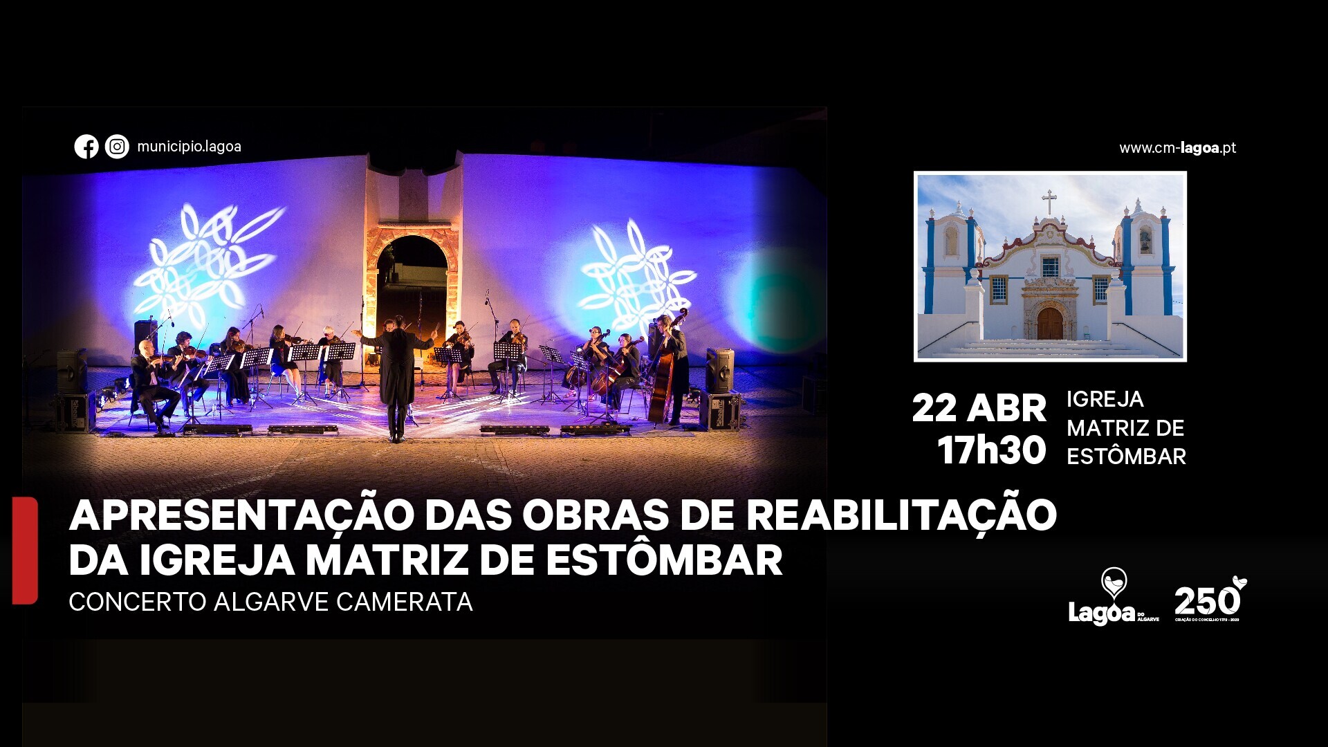 Apresentação das Obras de Reabilitação da Igreja Matriz de Estômbar