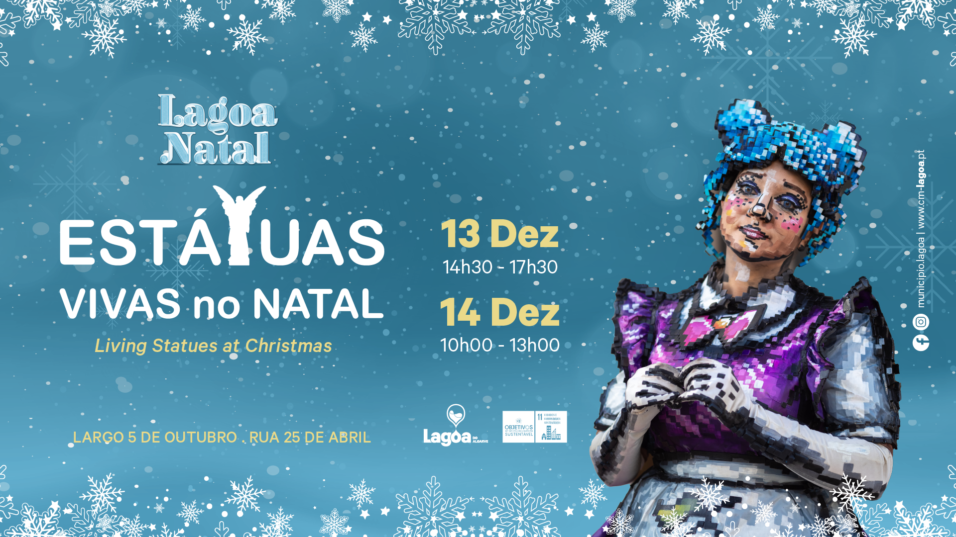 10ª Edição das "Estátuas Vivas no Natal" com Arte e Emoção