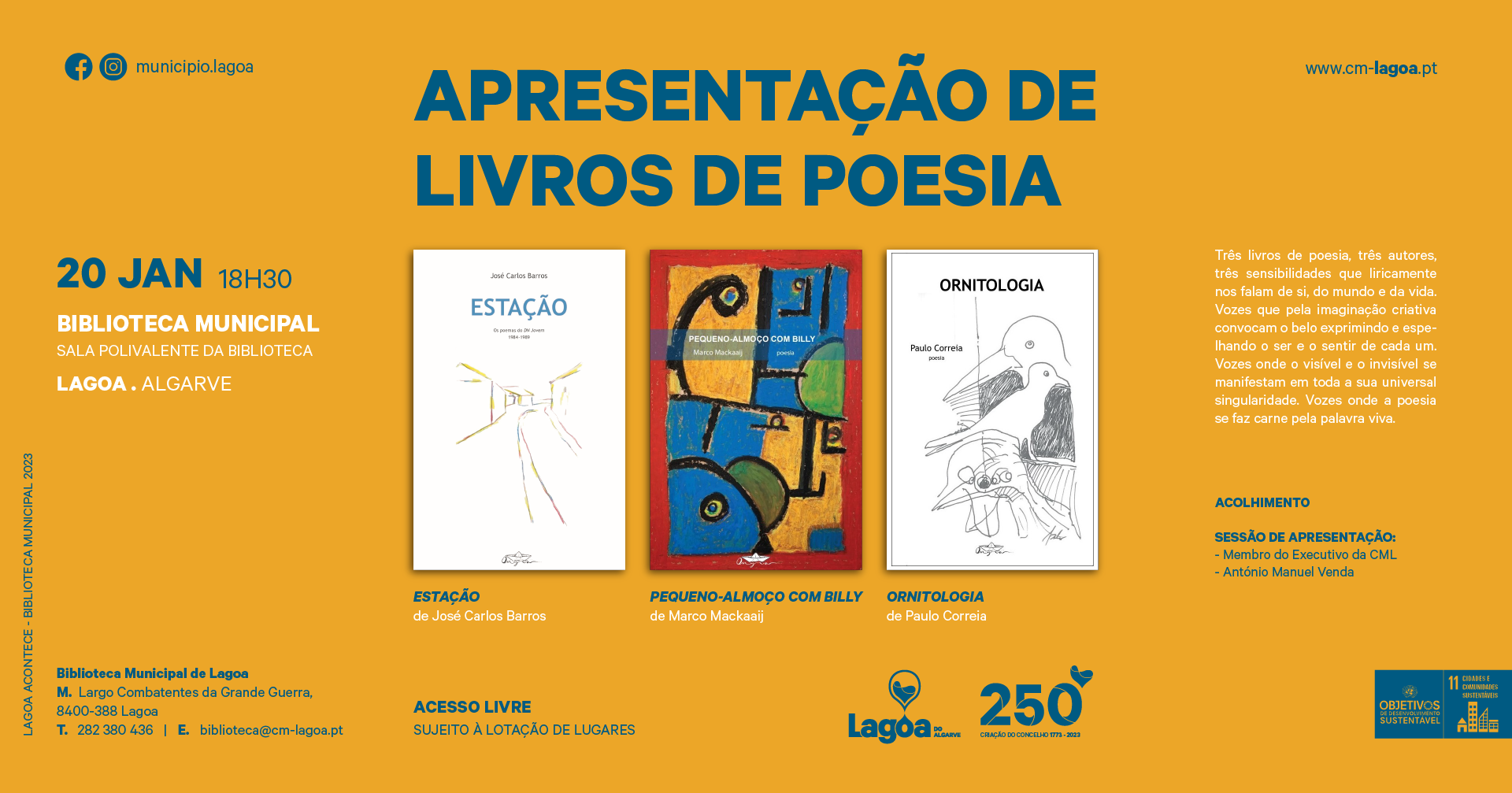 Apresentação de Livros de Poesia