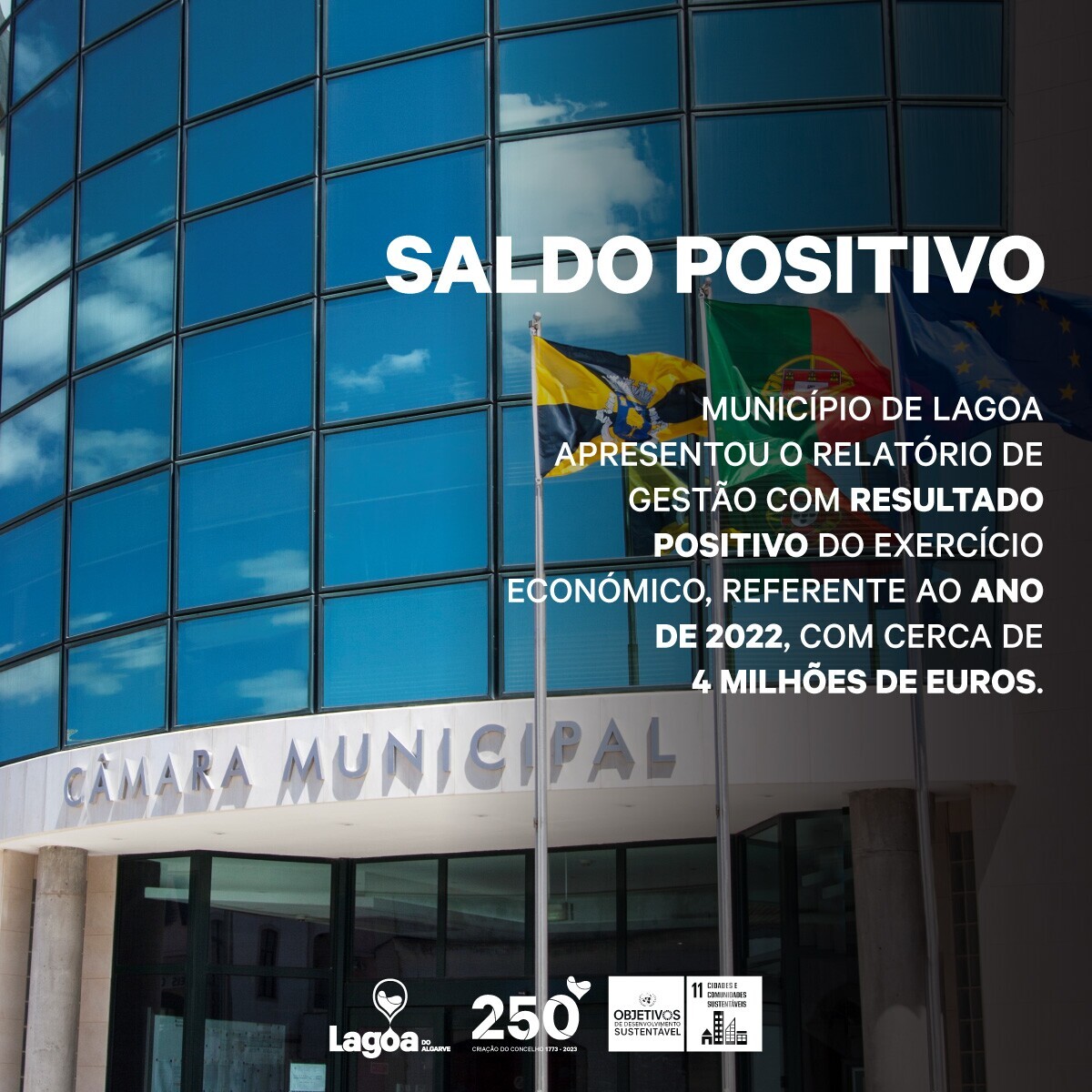 Município de Lagoa encerra contas de 2022 com saldo positivo